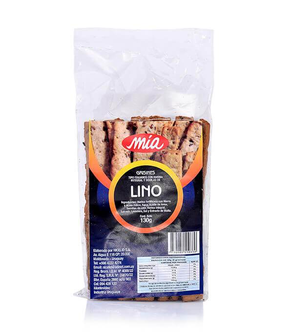 Grisin Tipo Italiano Integrales con Semillas de Lino